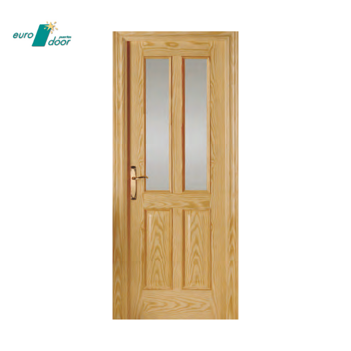 Best quality Spanish timber traditional style internal door Pine veneer classic beading glazed and solid door for houses