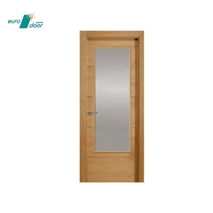 High quality Spanish timber internal door American Oak with timber grooves barn system for use in any indoor space