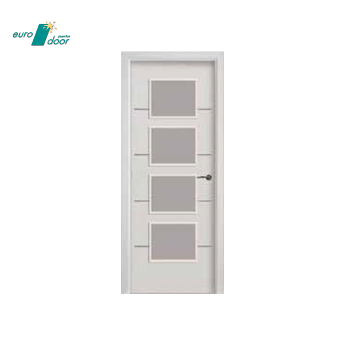 High quality Spanish timber internal door natural veeer with aluminium deco folding and sliding