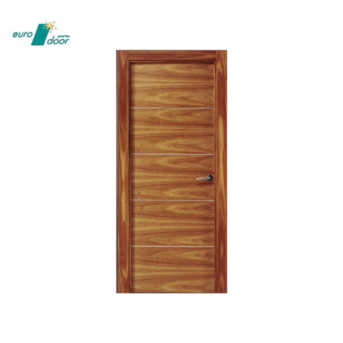 High quality Spanish timber internal door natural veeer with aluminium deco folding and sliding