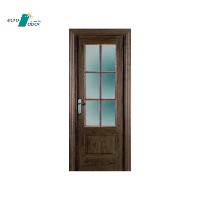 High quality Spanish timber traditional internal door Oak veneer raised and fielded panels doorsets