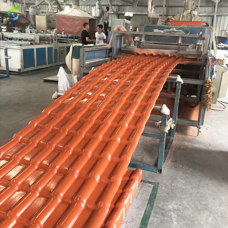 Eyeshine high quality anti-ageing synthetic resin PVC roof tiles ASA coated roof tile