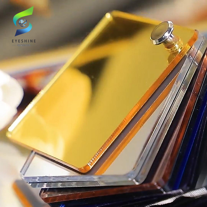 Eyeshine 4ft x 6ft  Acrylic Flexible Mirror Sheets 1mm 2mm 4*8ft Silver Rose Golden Colored Plastic Acrylic Mirror Sheets