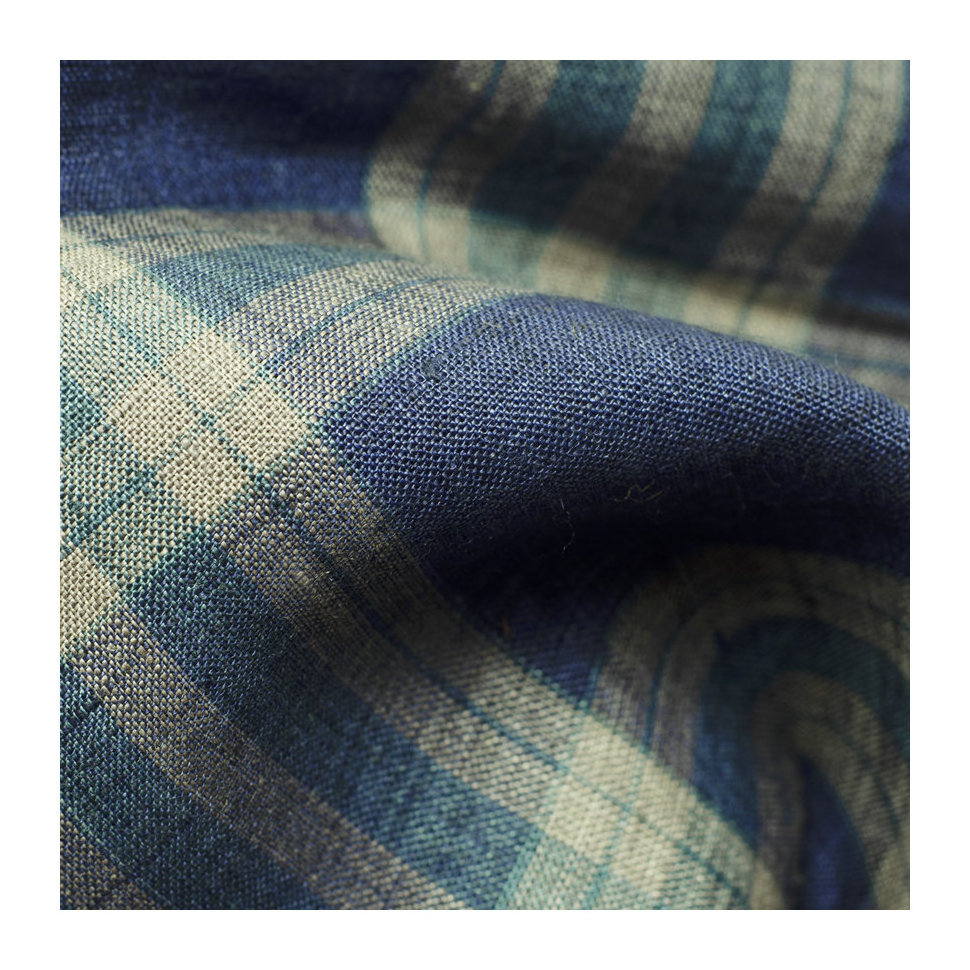 Pure Linen checks fabric, pure and natural flax french linen fabric men shirts,wholesale yarn dyed plaid linen fabric