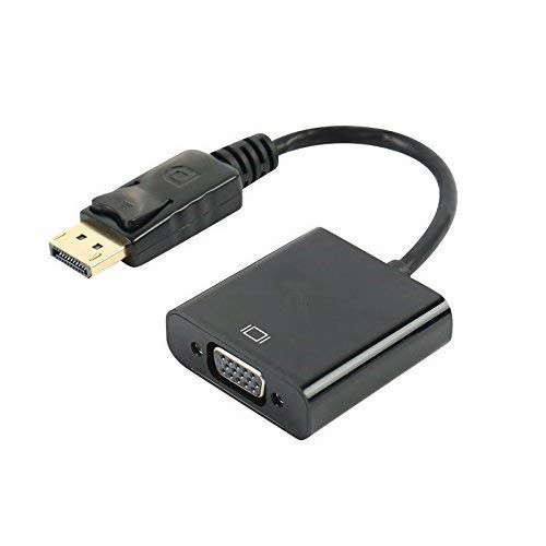 DisplayPort to 1080p VGA Video Adapter - Active DP to VGA Converter -  DP Source to VGA Monitor Projector Cable Adapter Dongle