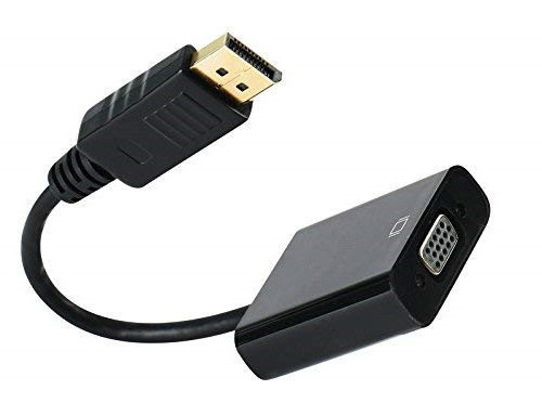 DisplayPort to 1080p VGA Video Adapter - Active DP to VGA Converter -  DP Source to VGA Monitor Projector Cable Adapter Dongle