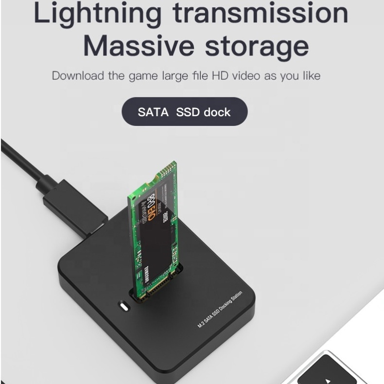 6 Gbps M.2 SATA Protocol SSD Docking Station for M.2 SATA Protocol SSD