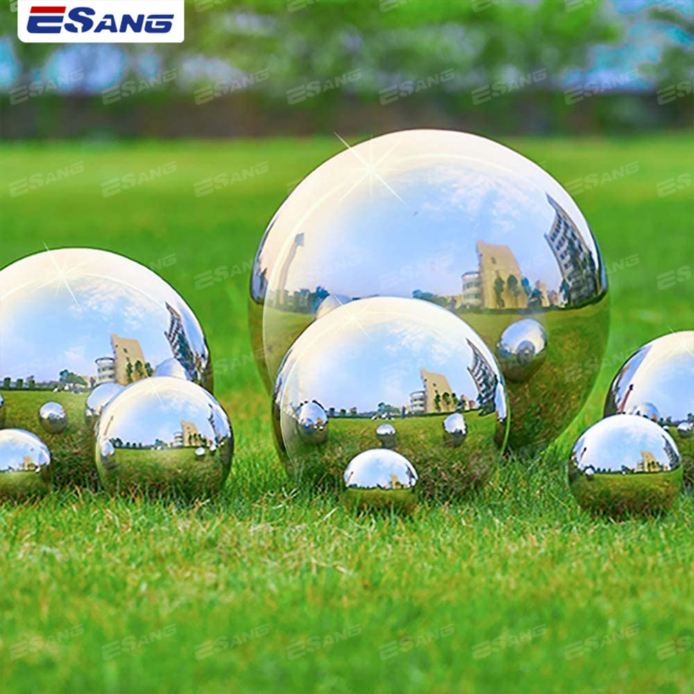 ESANG Polished Hollow Decorative Hemisphere 304 316 Stainless Steel Ball Half Sphere For Garden