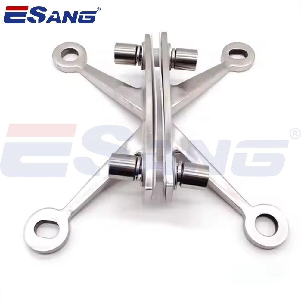 ESANG Glass Spider Fitting Manufacturers 304 316 Stainless Steel Glass Curtain Wall Spider Fittings Brackets