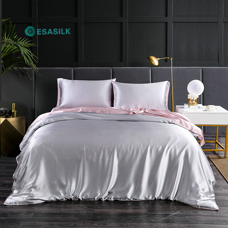 Luxury pure 6a Grade 100% Mulberry Silk Bedding Sets Soft Pillowcase Cover Set Bedsheets Set