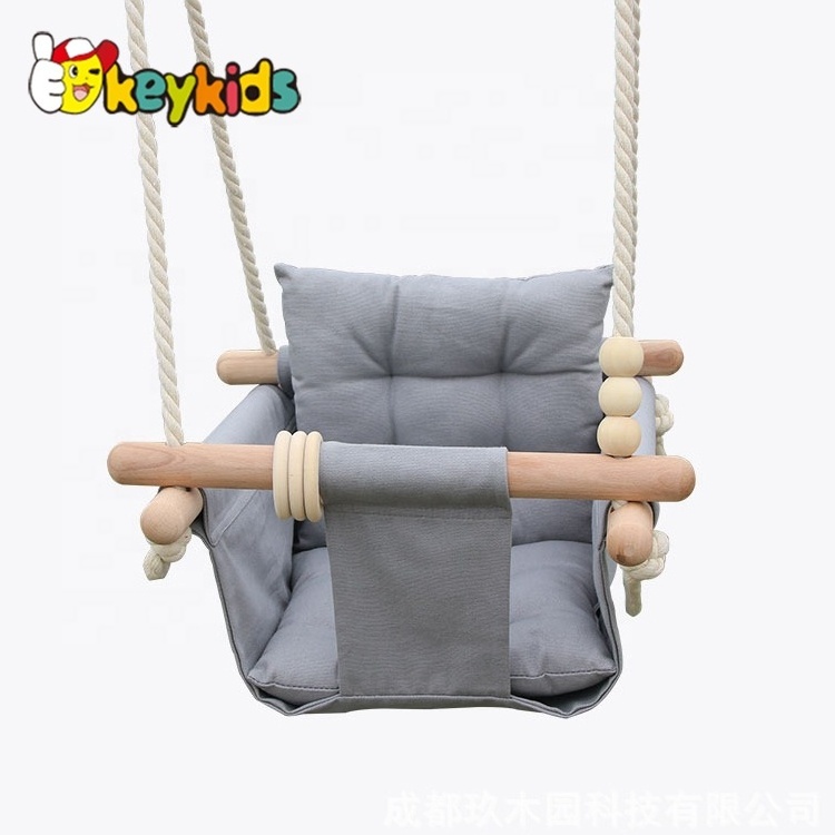 Safe indoor and outdoor canvas hanging swing for baby W01D205