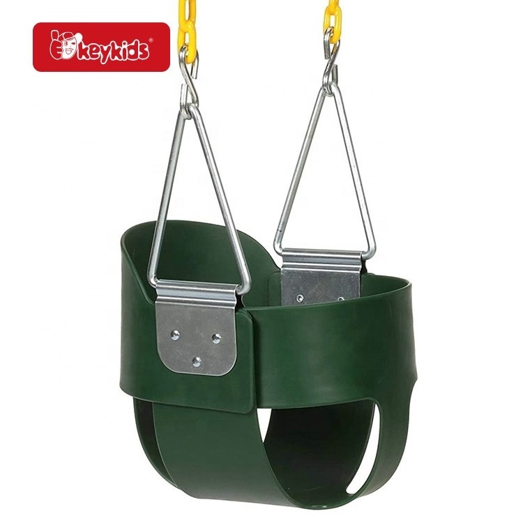 Outdoor Playground Full Bucket Swing Seat for Toddlers W01D293