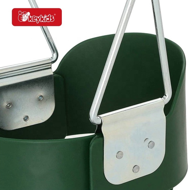 Outdoor Playground Full Bucket Swing Seat for Toddlers W01D293