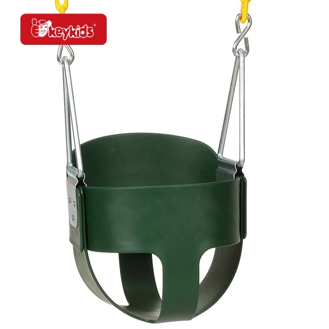 Outdoor Playground Full Bucket Swing Seat for Toddlers W01D293