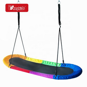 Hanging Tree Swing Saucer Swing for Kids Outdoor W01D299