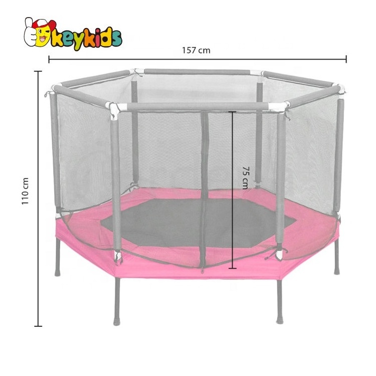 New arrival kids in ground trampoline with safety net M01A013