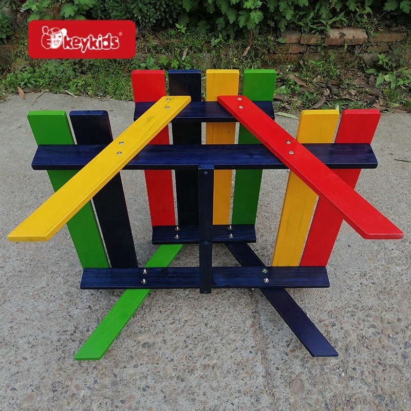 Outdoor Children Wooden Picnic Table Bench Set With Removable Umbrella W01D309