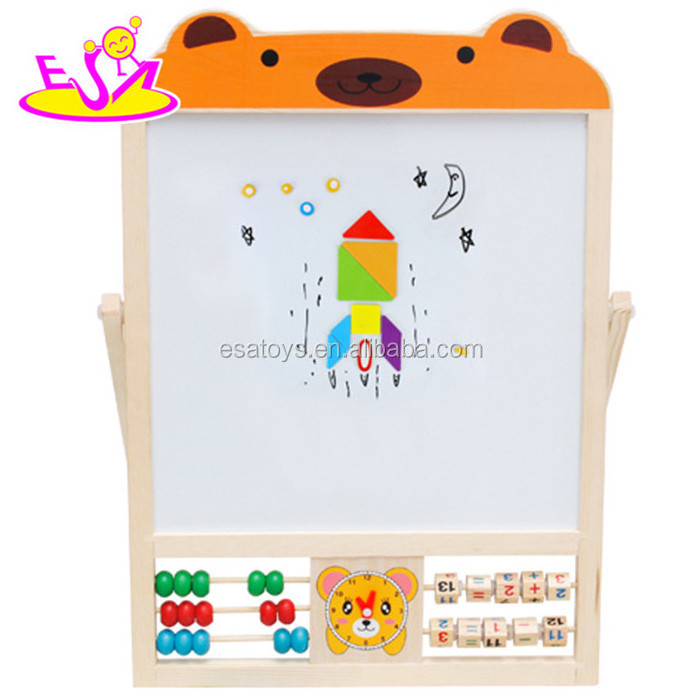 Educational Math wooden counting frame learning toy,Early learning wooden study blackboard toys for christmas W12B084A