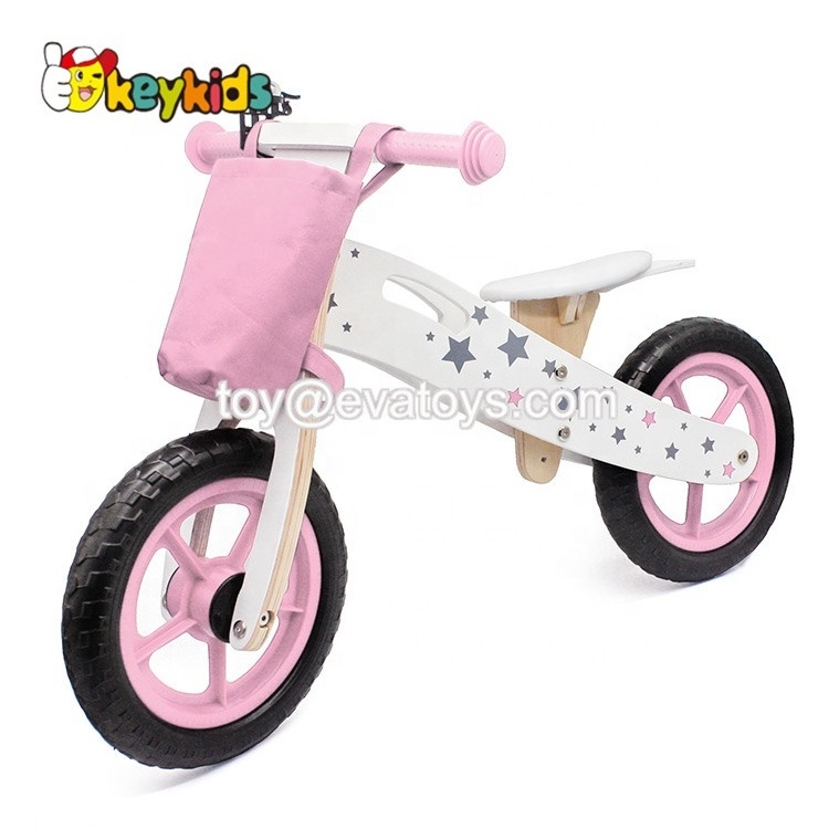 Ready to ship pedal less wooden toddler bike for wholesale W16C194D