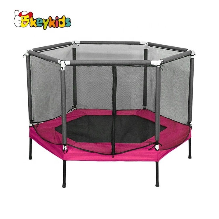 New arrival kids in ground trampoline with safety net M01A013