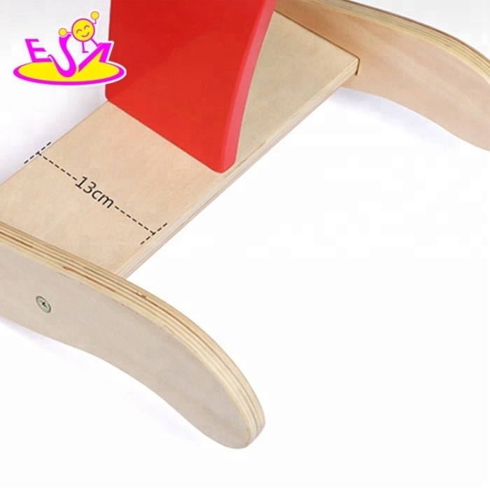 Kids Toy Wooden Rocking Horse,Safe Wooden Animals Traditional Rocking Horse,Swing children wooden rocking horse toy W16D059