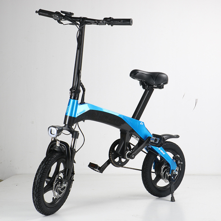 EcoRider E6-2 Mini foldable Bike 12 Inch electric bicycle e bike with Lithium Battery