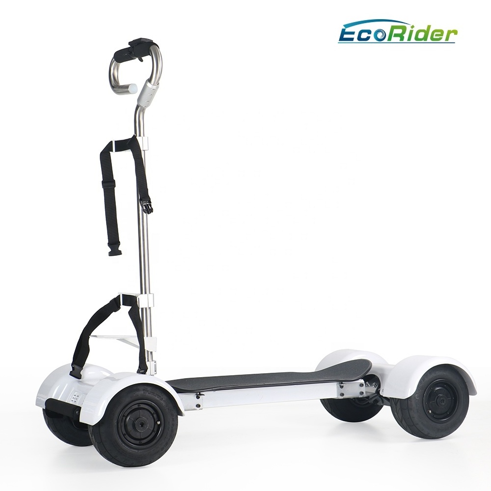 White Golf Cart Mobility Scooter 10.5inch Tire 4 Wheels 2000W Electric Golf Scooter Golf Board