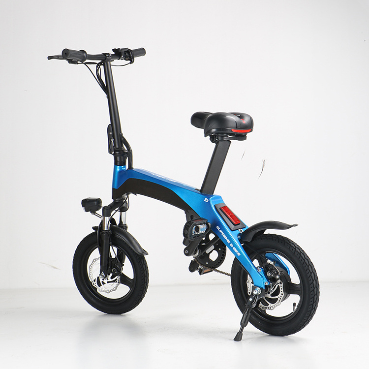 EcoRider E6-2 Mini foldable Bike 12 Inch electric bicycle e bike with Lithium Battery