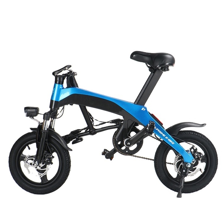 EcoRider E6-2 Mini foldable Bike 12 Inch electric bicycle e bike with Lithium Battery