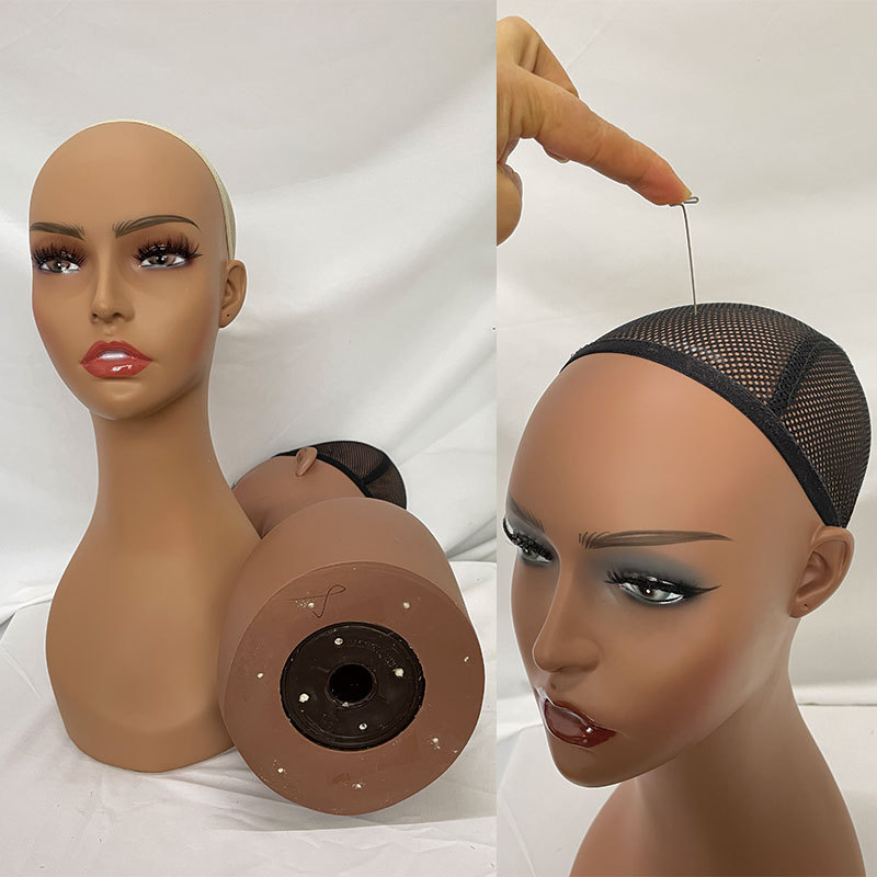 18inch Tall Mannequin Head with Shoulder for wig Mannequin Head Mannequin Head can pierceable