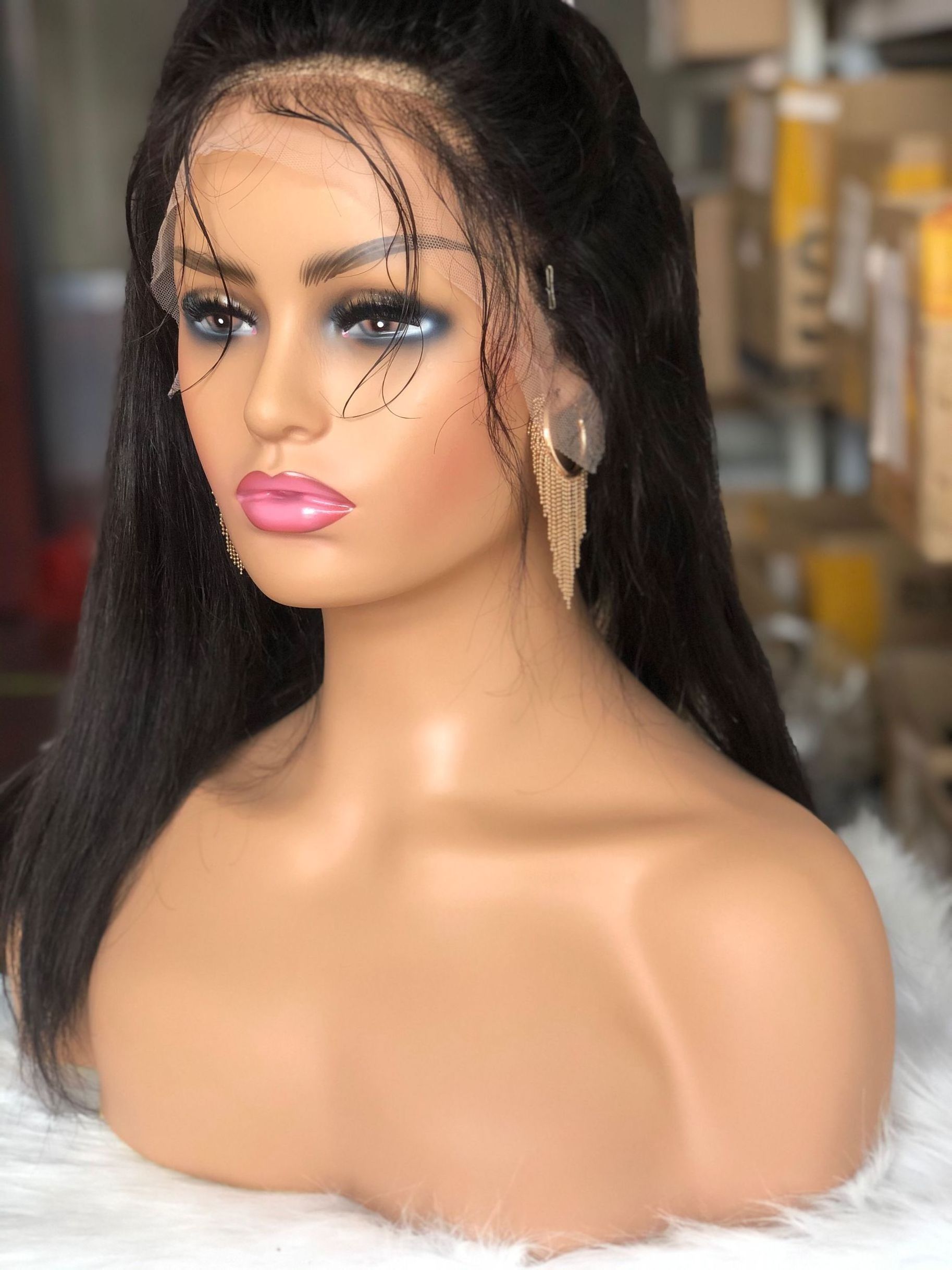 face training mannequin head with shoulder for hair mannequin with shoulders Mannequin Head with Shoulder piercable with T-pin