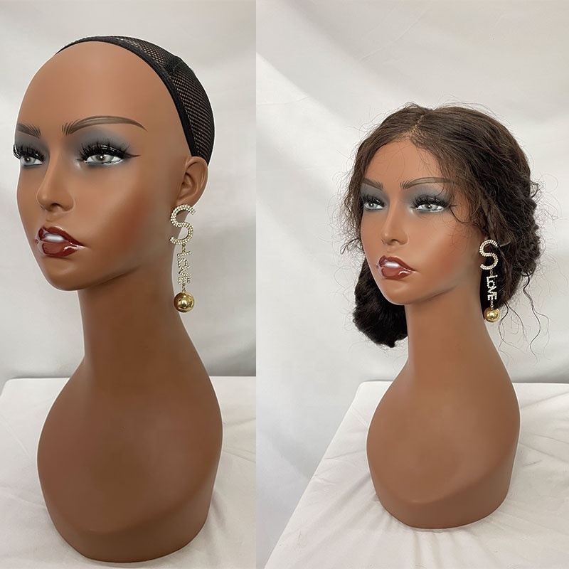 Mannequin Head with Shoulder for wig Mannequin Head Mannequin Head 18 inch tall can Pierceable