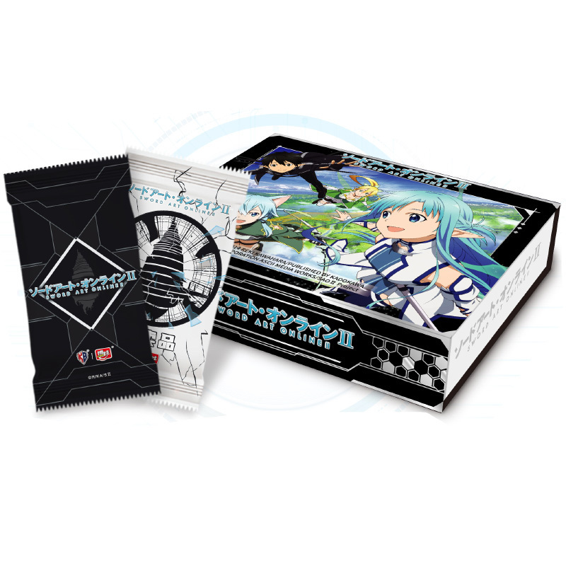 google Japan anime sword art online Collectible Cards Prize exchange SAO Kirigaya Kazuto Yuuki Asuna Booster blind box play Card