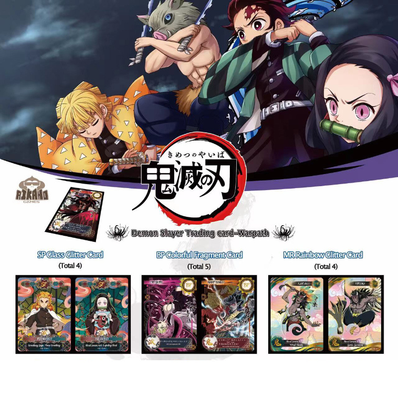 36 box wholesale google anime Demon Slayer Card Family Children Christmas Gift TCG Game Cards Kimetsu Yaiba Table Playing card