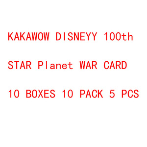 KAKAWOW 2023 Hot box Obiwan Master Yoda CARDS Disny100th star Anakin War Episode IV A New Hope play Card