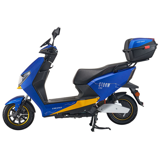 Dihao China Popular  2 Wheel Electric 1200w Motorcycle Scooter Moped for Adults