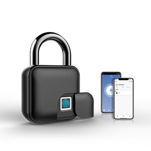 Eseye Waterproof Safety Large Capacity Tuya APP Fingerprint Alarm Control Digital Smart Padlock for Bag Door Cabinet