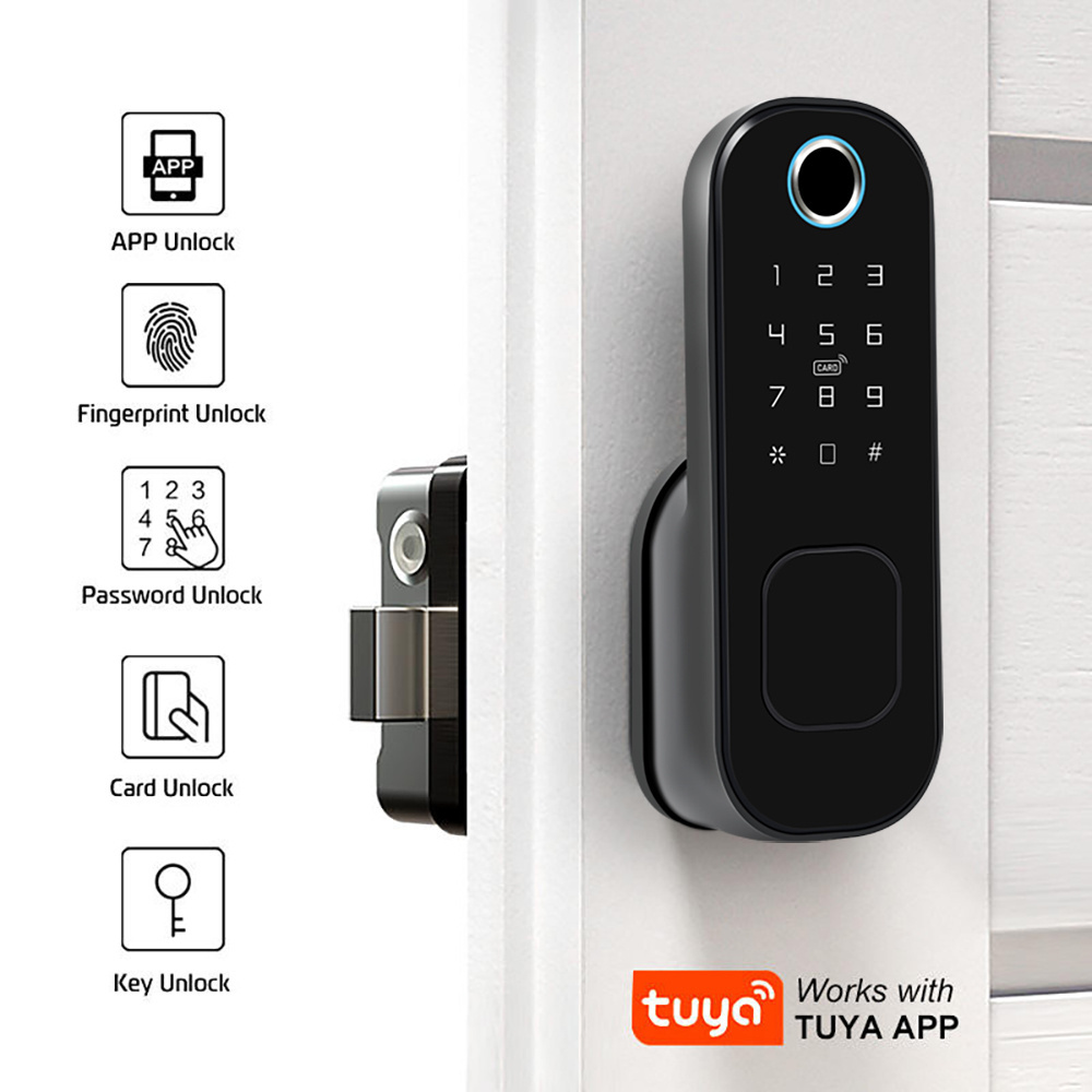 Eseye High Security Fingerprint Smart Door Lock WIFI APP Digital Smart Lock For Airbnb and Condo Apartment Project