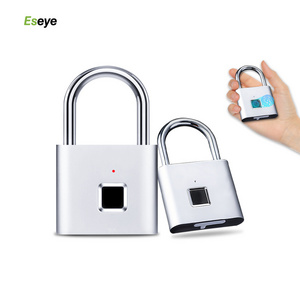 Eseye wholesale hot selling electronic waterproof biometric fingerprint smart anti-theft keyless digital padlock