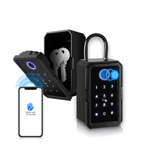 New Arrive High Quality Smart Keybox Tuya APP Outdoor Remote Control Password Lock Fingerprint Key Box