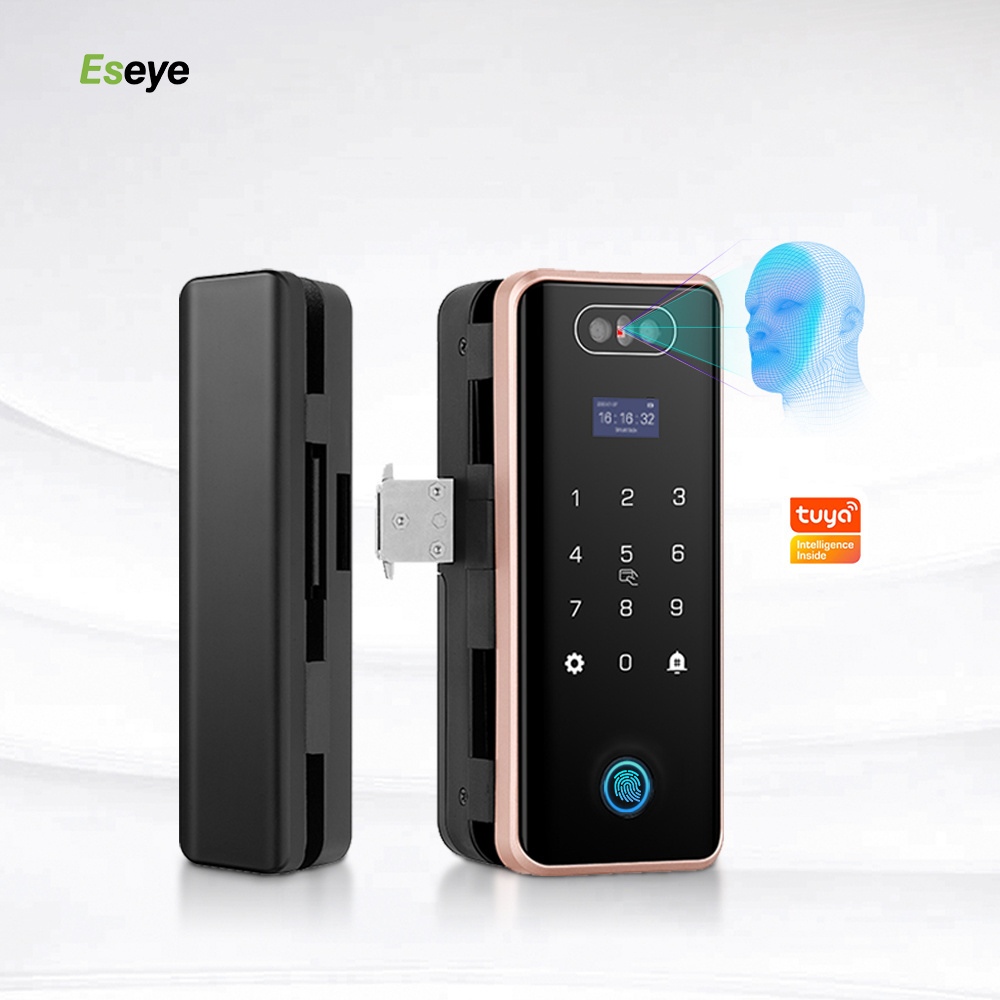 Eseye High Quality Lock Digital Safe Keyless Electronic Tuya Smart Fingerprint Office Furniture Glass Door Smart Lock