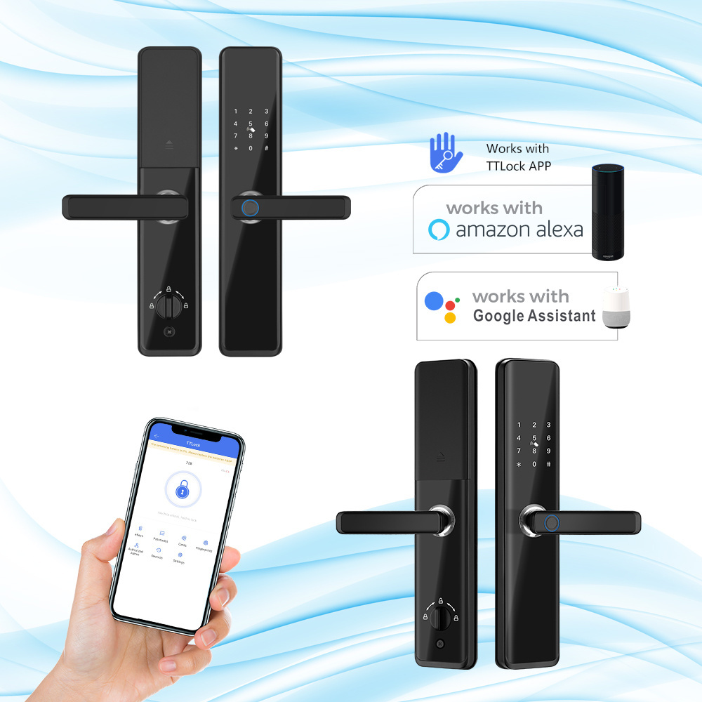 Eseye Smart Door Lock WiFi Waterproof Durable Safety Electronic Door Lock NFC Digital Tuya Door Lock With Fingerprint