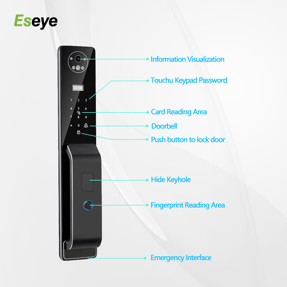 Eseye Advanced Smart Finger Vein Lock High Quality Biometric Number Electromagnetic NFC Security Door Lock Smart Door Lock