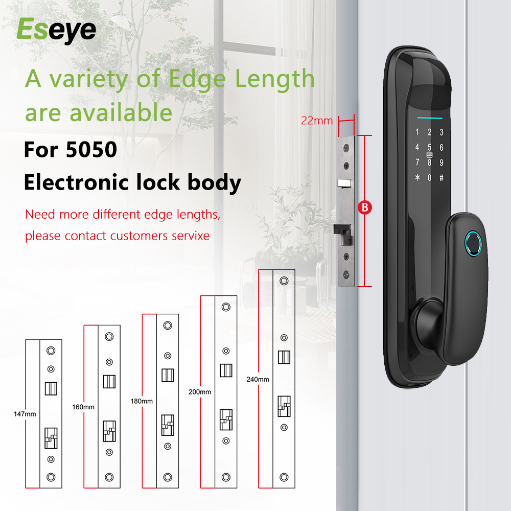 Eseye Fully Automatic Digital Tuya Wifi Ttlock Cerraduras Keyless Tuya Smart Lock For Home