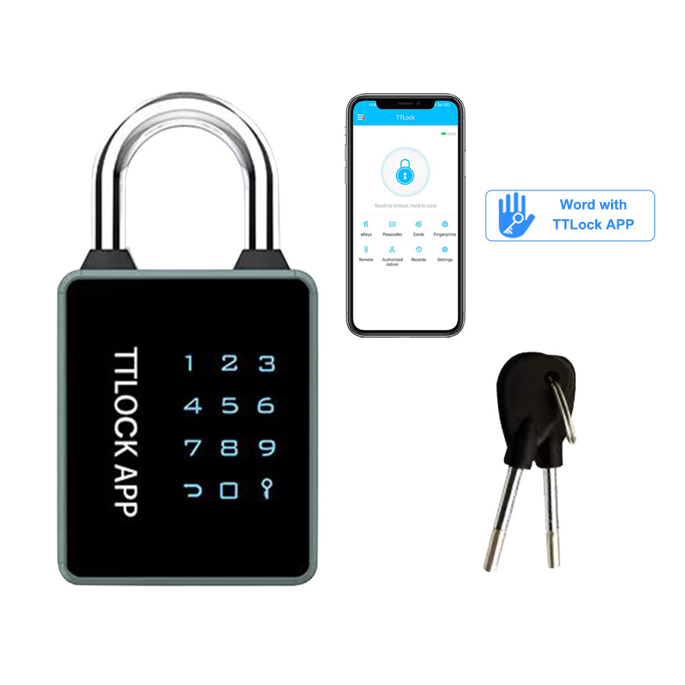 Eseye Ip65 Security Intelligent Digital Smart Ttlock App Electronic Smart Padlock With Key Smart Lock Waterproof Outdoor Padlock