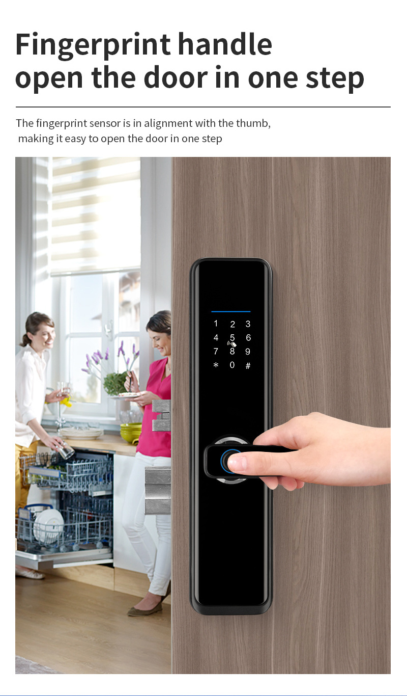 Eseye Tuya TTlock App Fingerprint Security Smart External Door Lock Electronic Password Lock Smart Door Lock