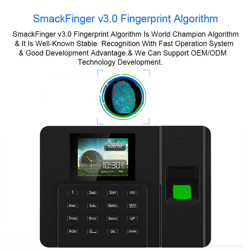 Eseye Biometric Time Attendance System USB Access Control Office Employee Fingerprint Attendance Machine