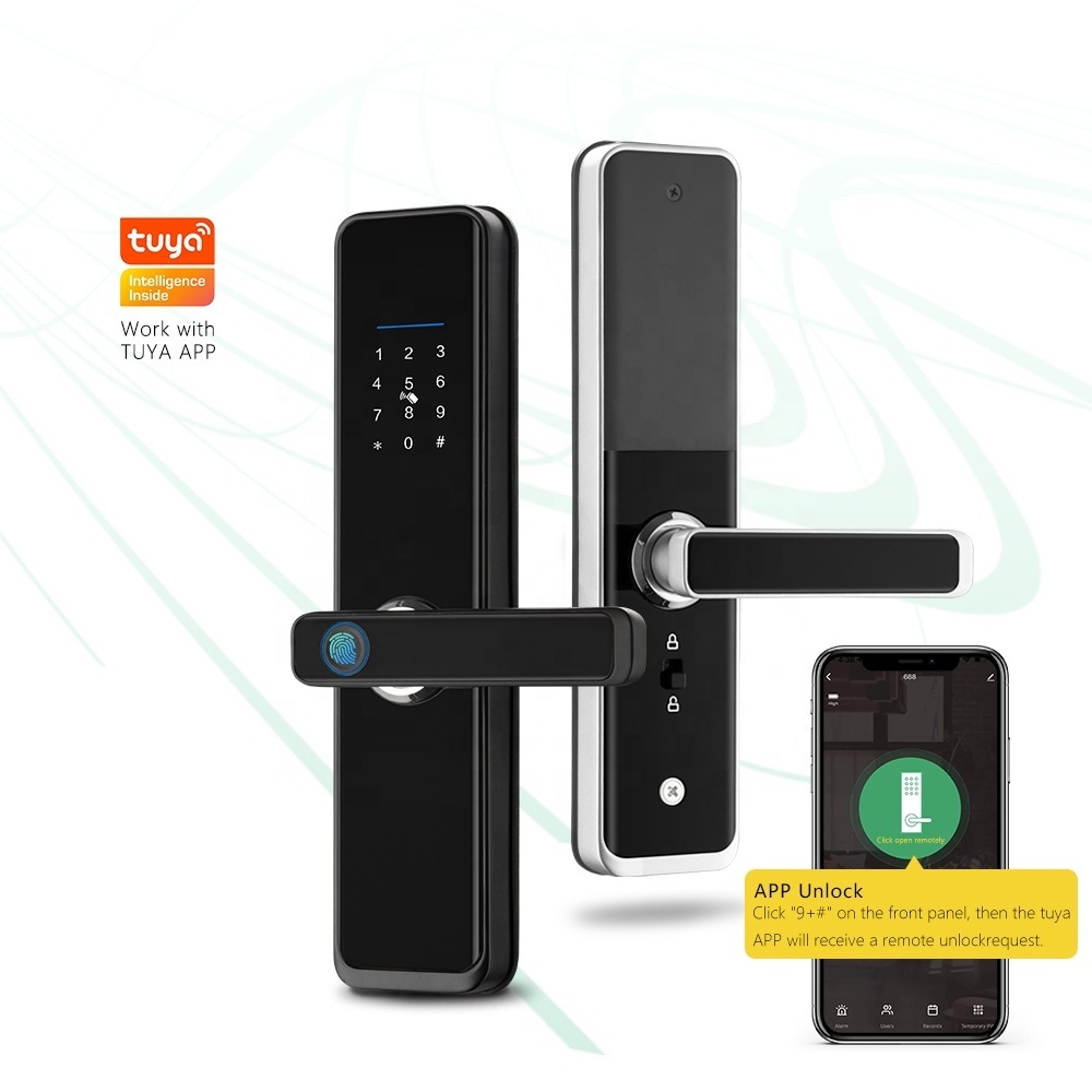 Waterproof smart lock alexa App Fingerprint Keyless for Home Finger WIFI Digital Lock Remote Control tuya TT smart locks