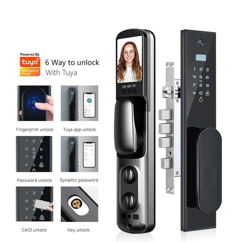 Eseye Tuya Door Lock Wifi Fingerprint Fully Automatic Intelligent Camera Zigbee Smartlock Smart Locks