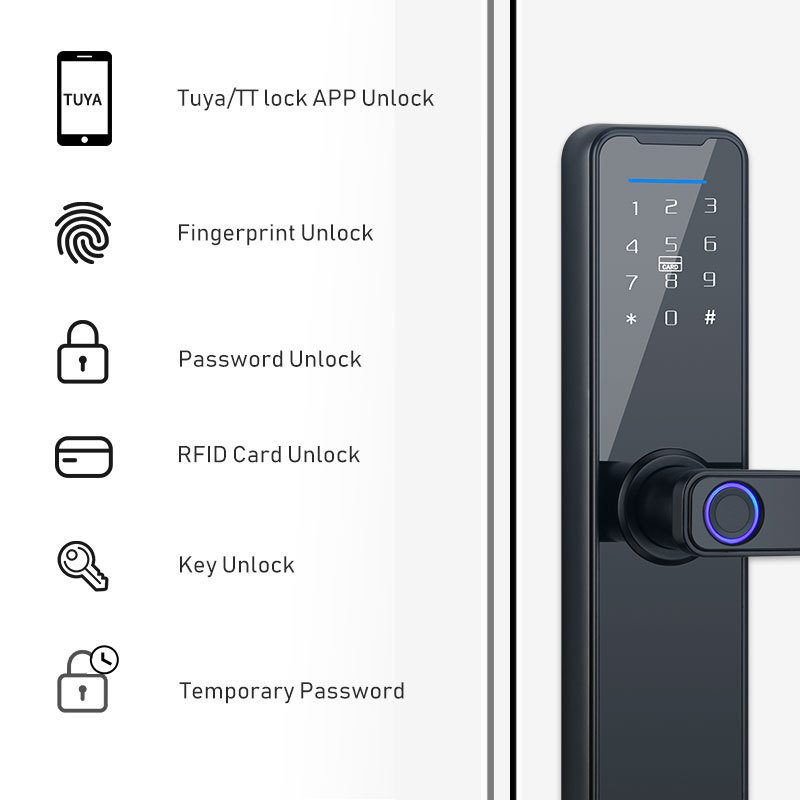 Wifi Biometric Fingerprint Digital Keyless Cerraduras Fechadura Entry Smart Door Lock